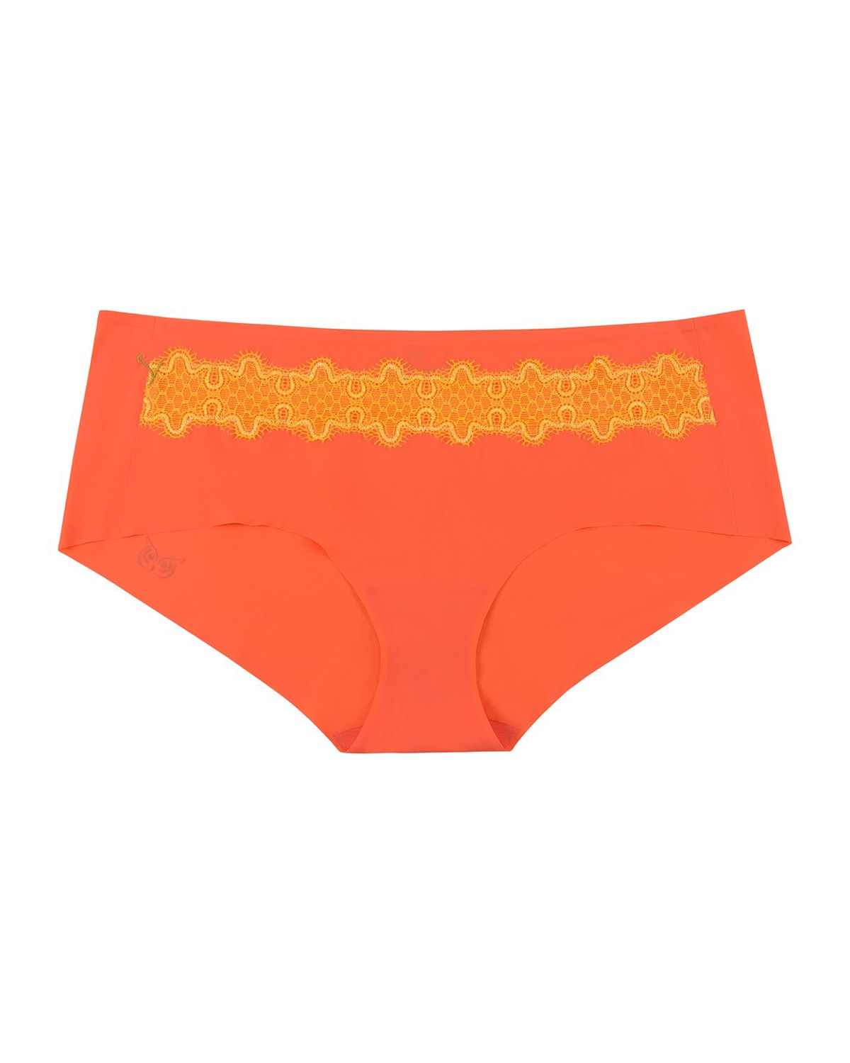 Uwila Warrior Happy Seam Brief Panties In Coral/solar Power