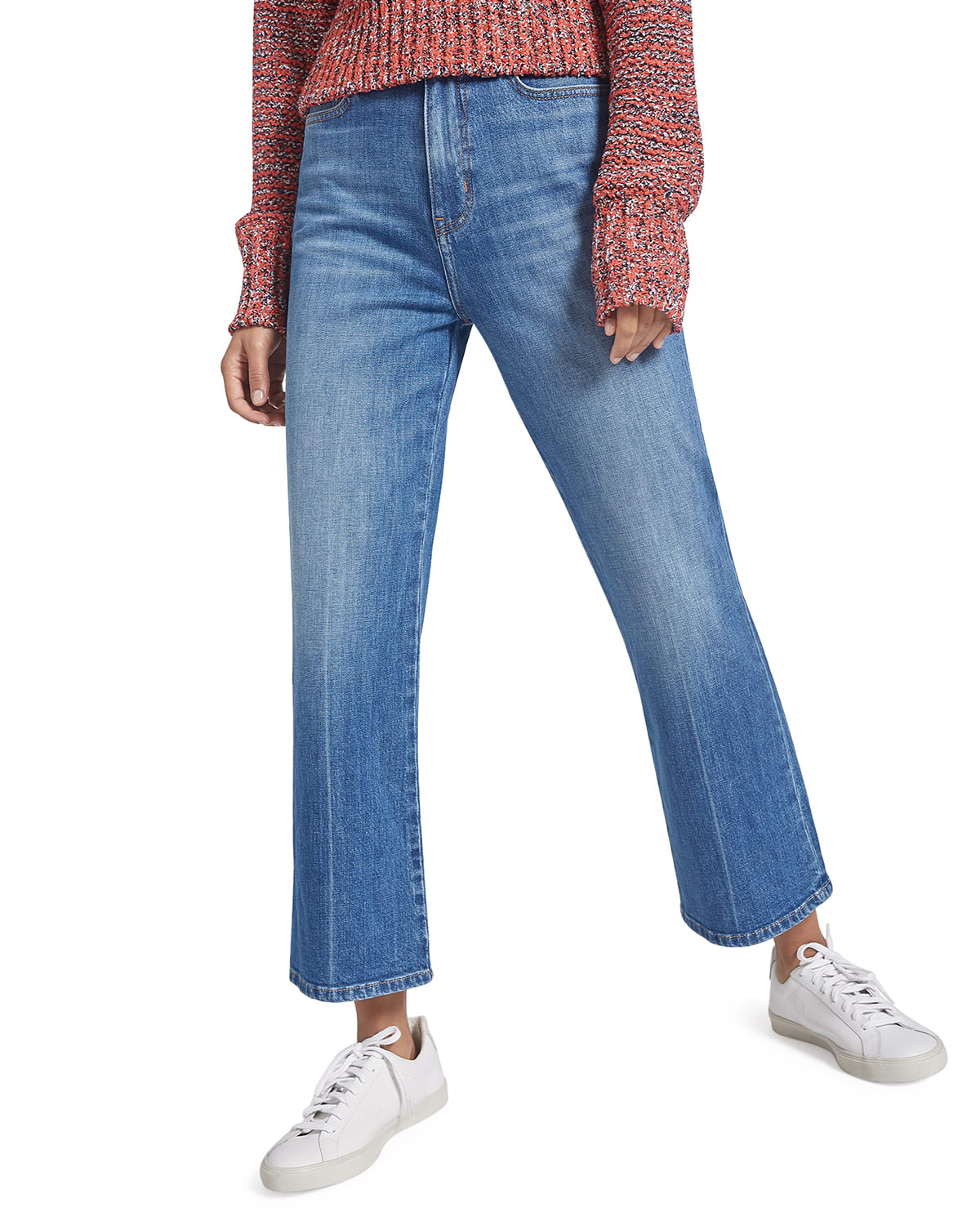 Current/Elliott The Femme Cropped Bell Jeans