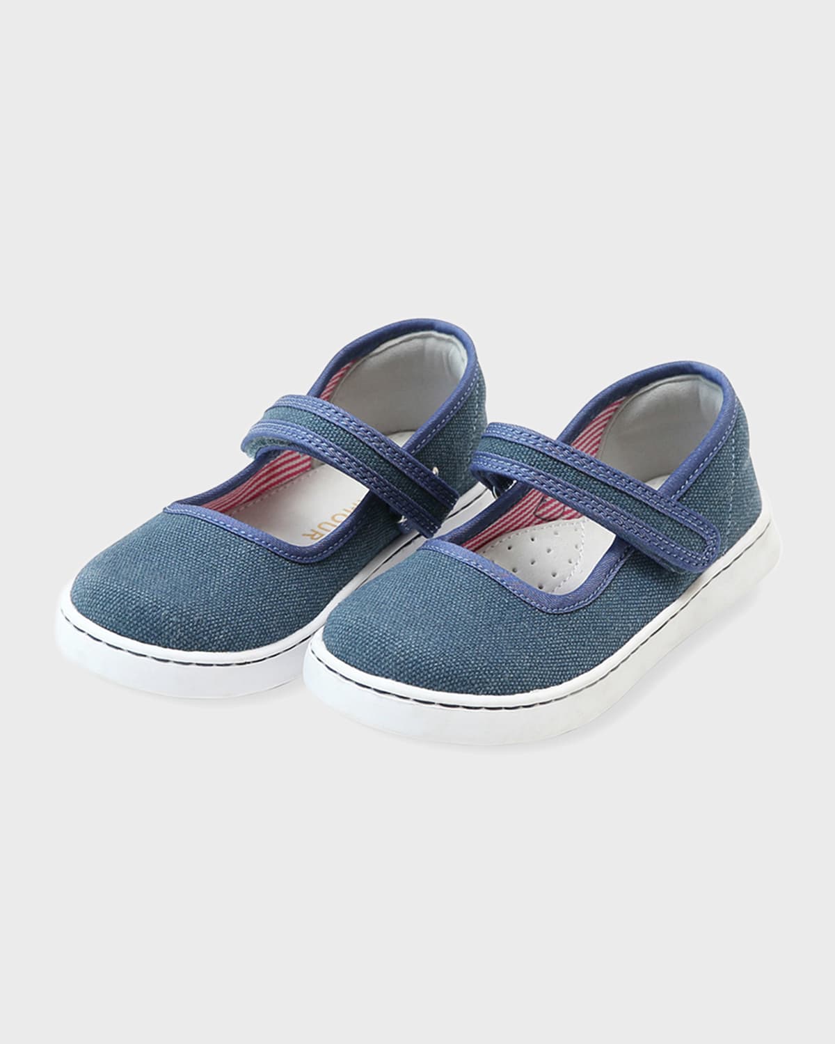 L'amour Shoes Girl's Jenna Canvas Mary Jane, Baby/toddler/kids In Chambray