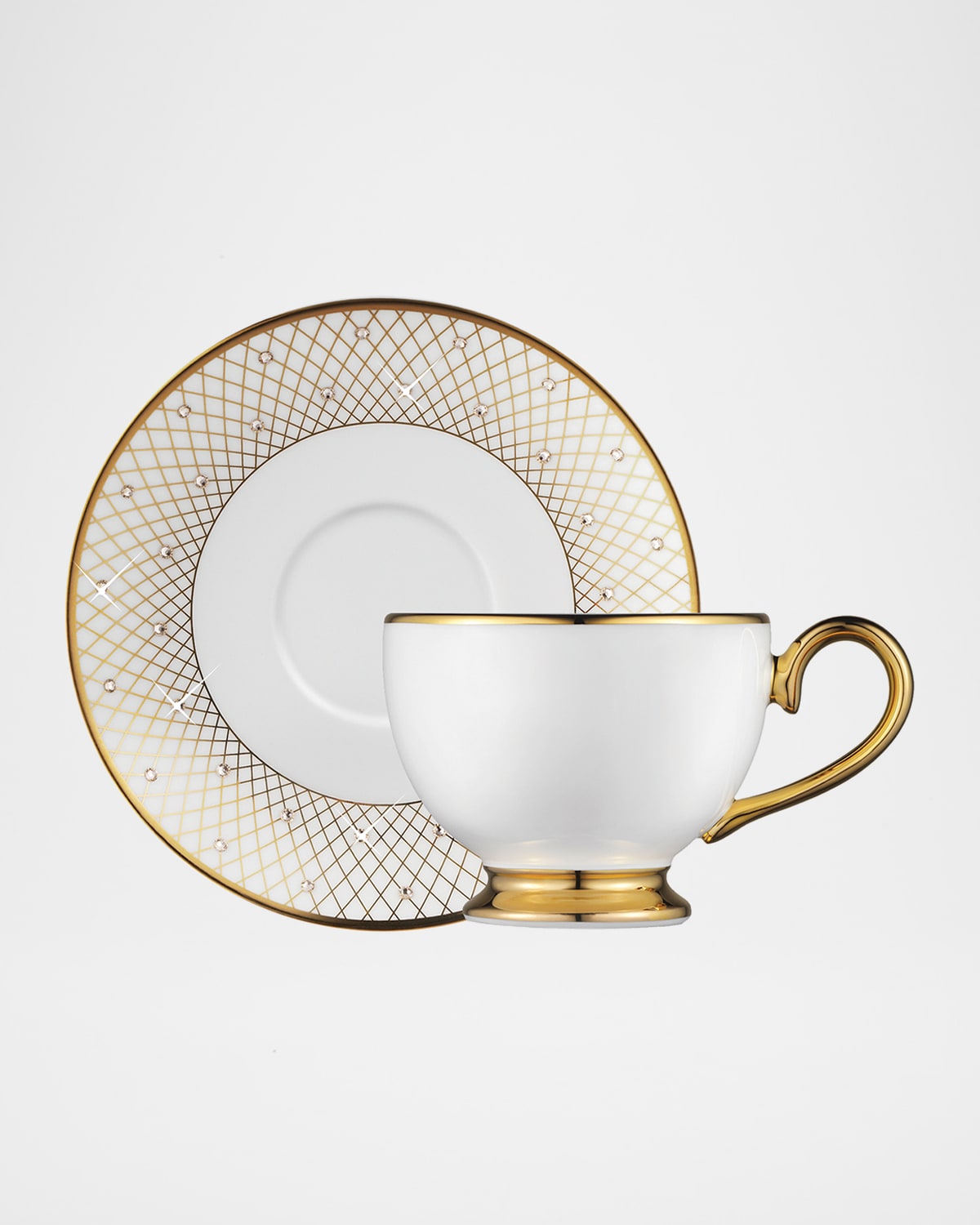 Shop Prouna Princess Teacup & Saucer In Gold