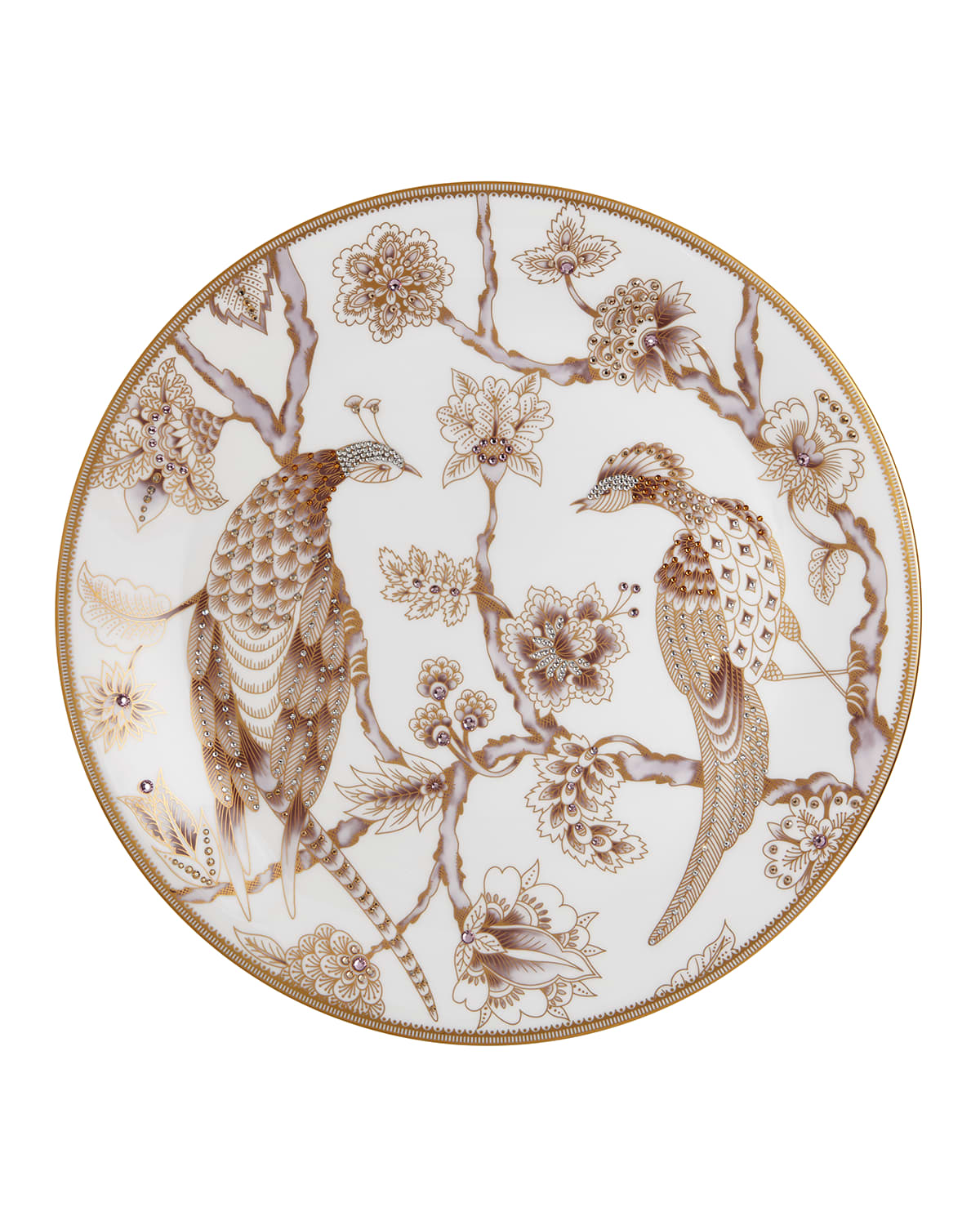 Shop Prouna Pavo Decorative Plate In Gold
