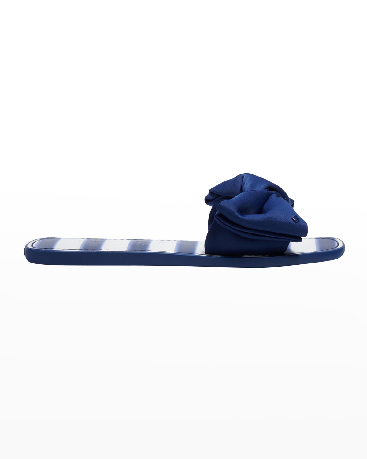 Kate Spade Bikini Bow Neoprene Slides In Awning Stripe/out