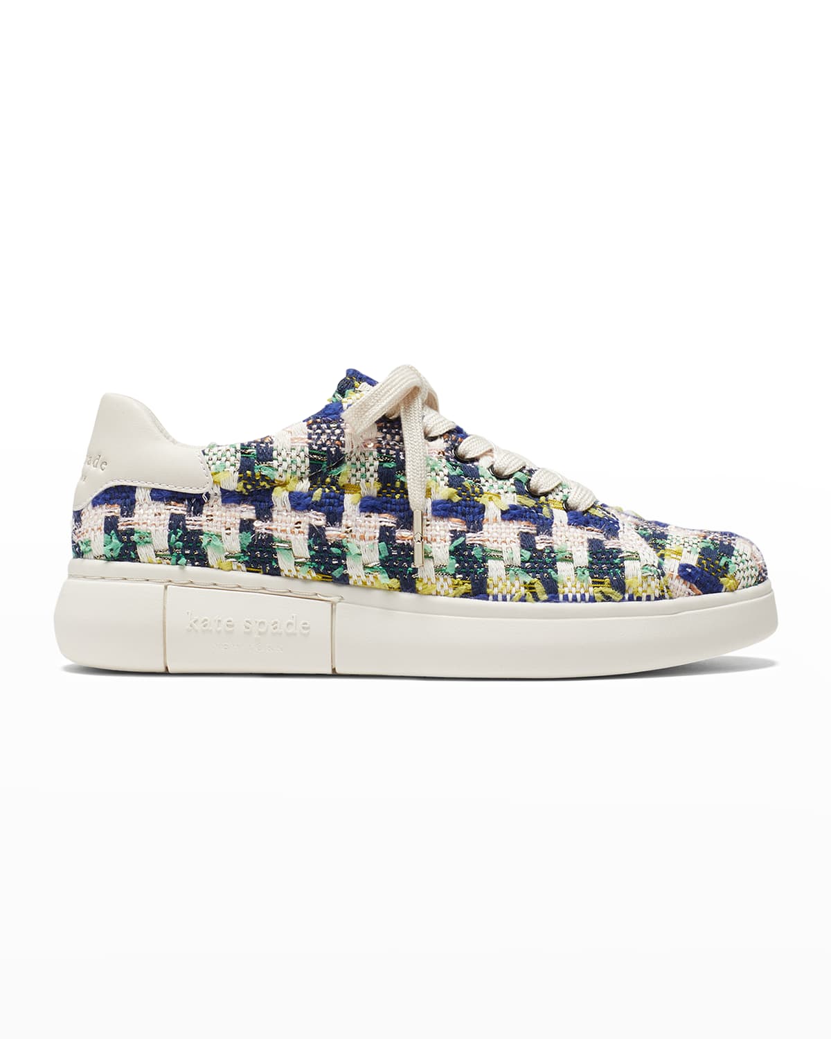 Kate Spade Lift Tweed Low-top Sneakers In Juniper Multi