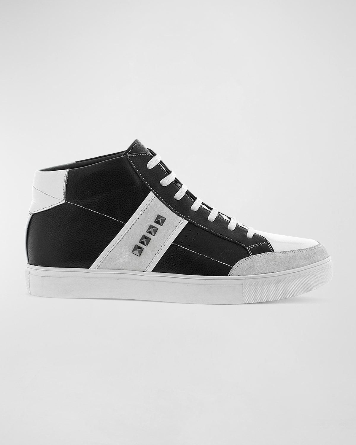 Men's Walton Studded Leather High-Top Sneakers