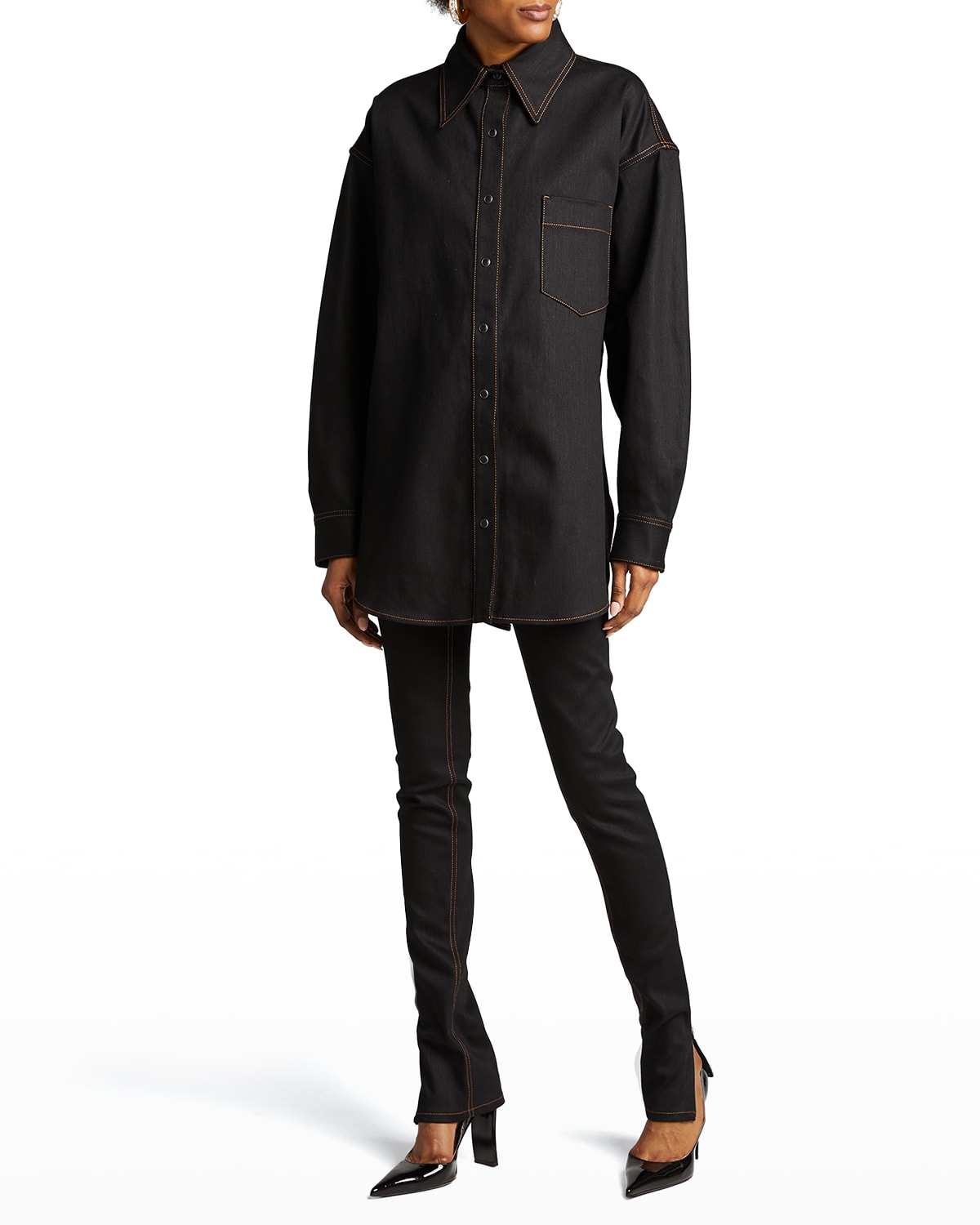 Fenty Slit Hem Skinny Jeans Smart Closet