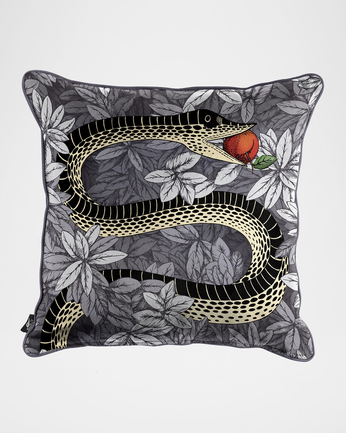 Fornasetti Silk Cushion Peccato Originale In Multi
