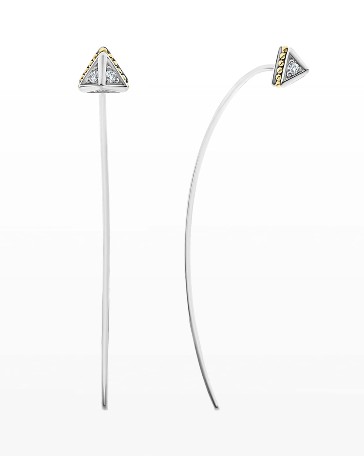Lagos Ksl 2-tone Pyramid Drop Earrings, 2"l