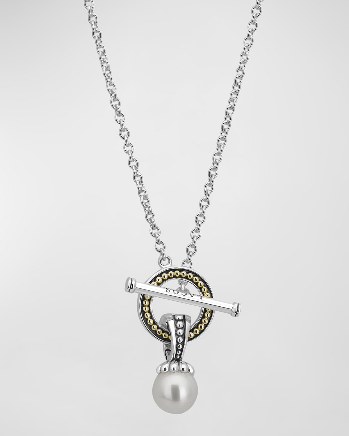 Luna Pearl Toggle Necklace
