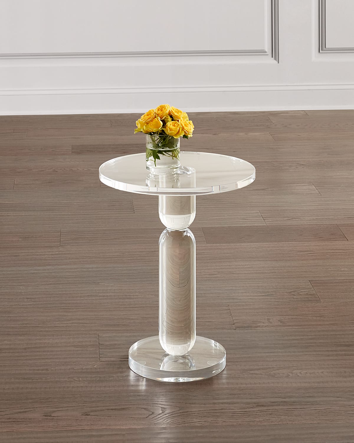Interlude Home Roland Acrylic Side Table In Clear