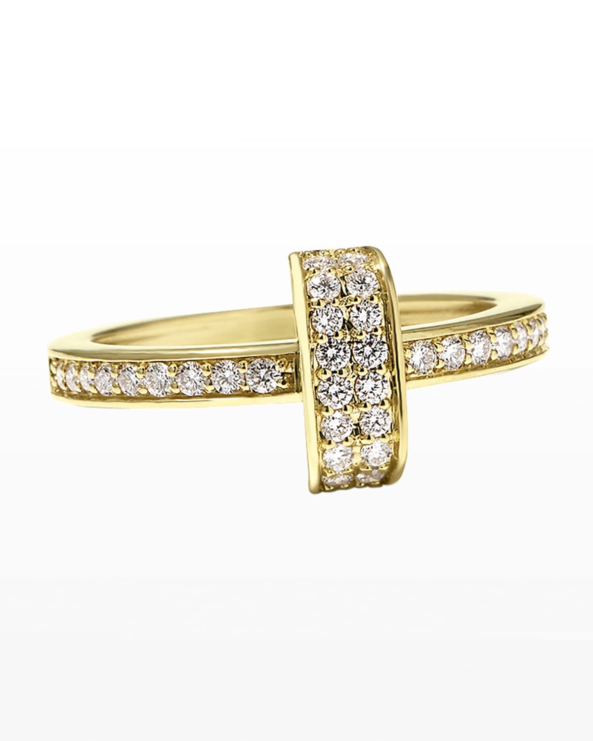 Color Switch 18k Gold and Diamond Ceramic Ring Set