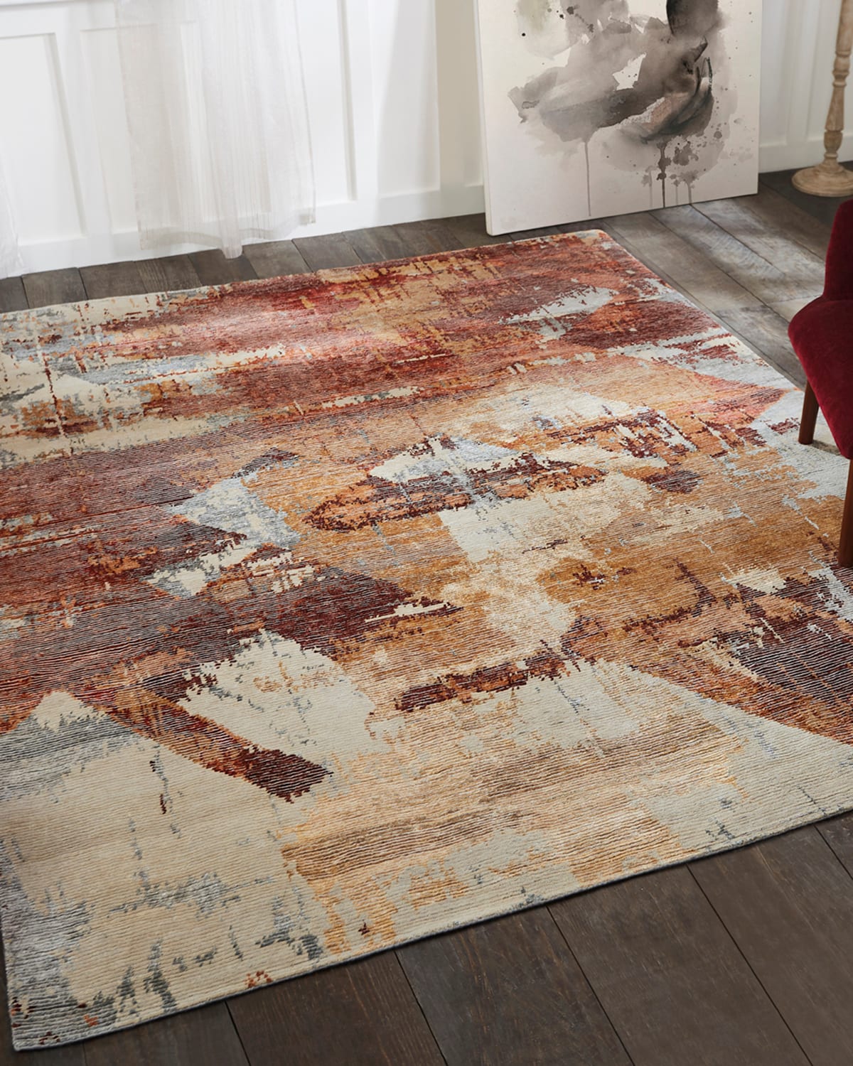 HAVEN & LOOM BIRDSONG HAND-KNOTTED RUG, 3' X 10' 