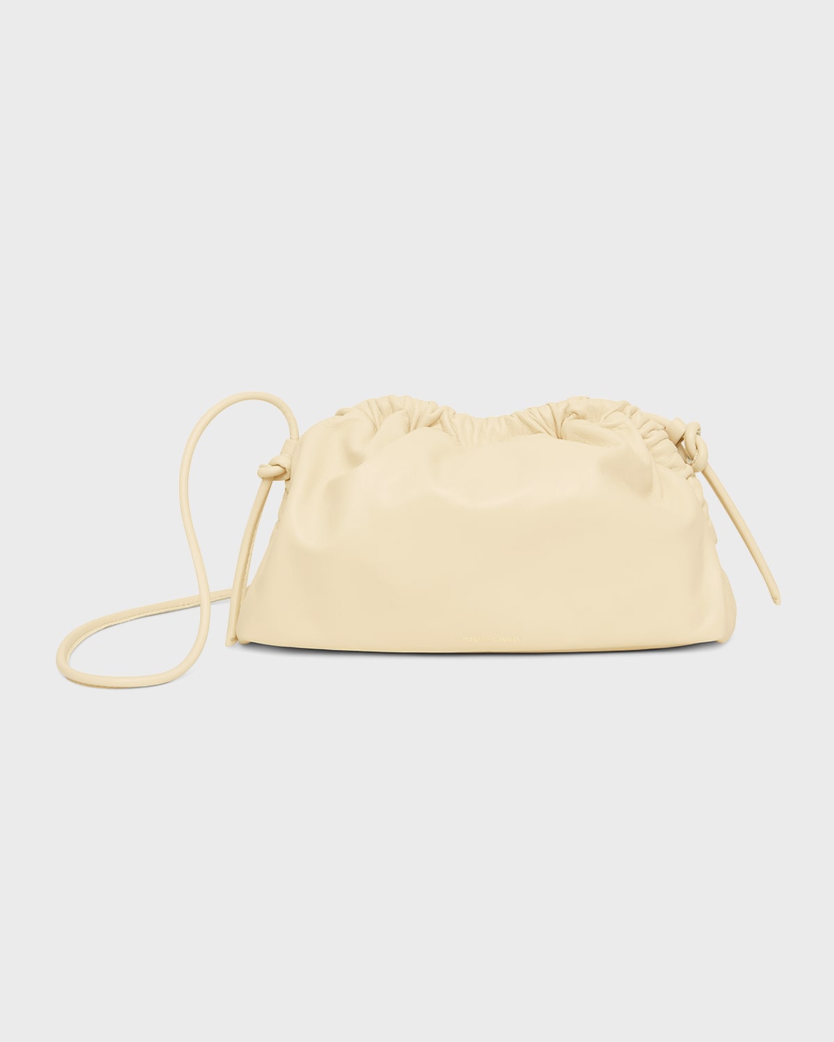 Mansur Gavriel Mini Lambskin Cloud Clutch Bag In Crema