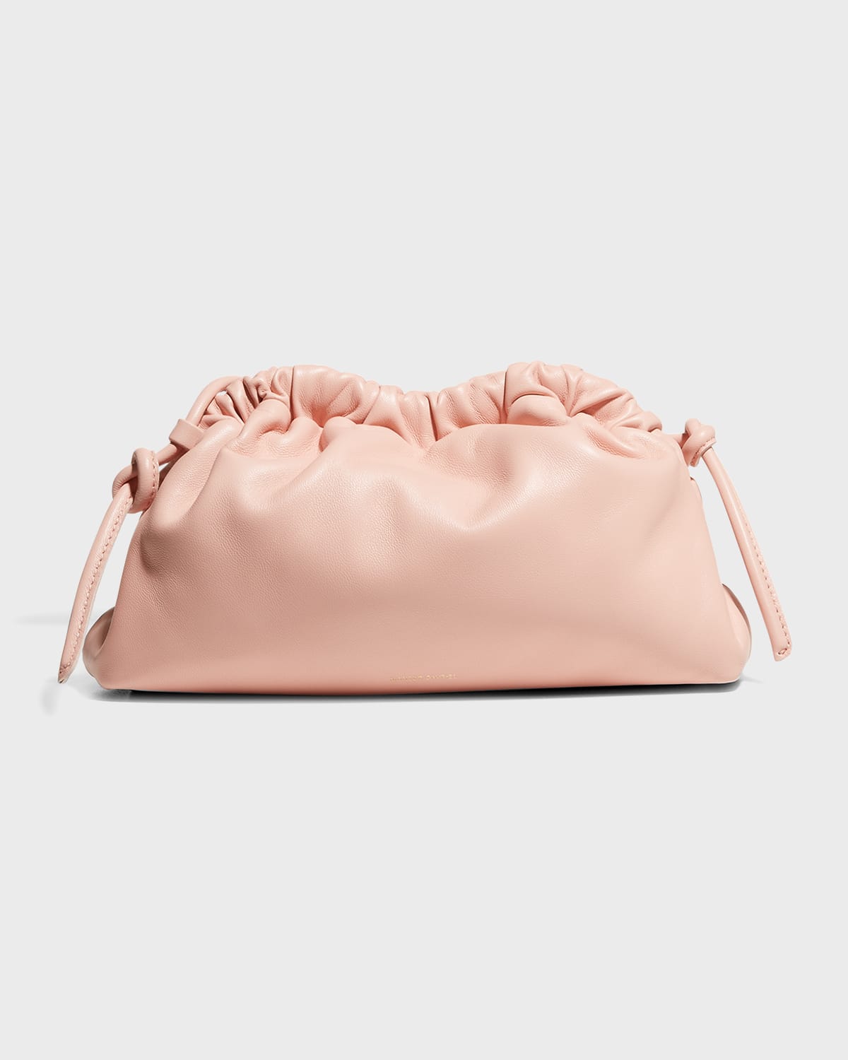 Mansur Gavriel Mini Cloud Leather Clutch In Dahlia