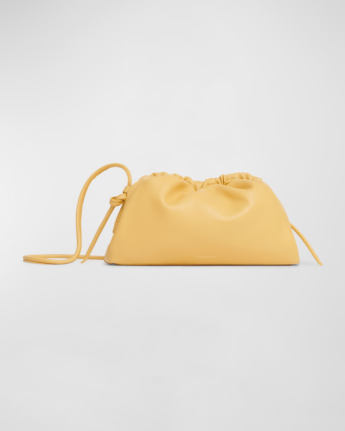 Mansur Gavriel Mini Cloud Clutch In Wheat