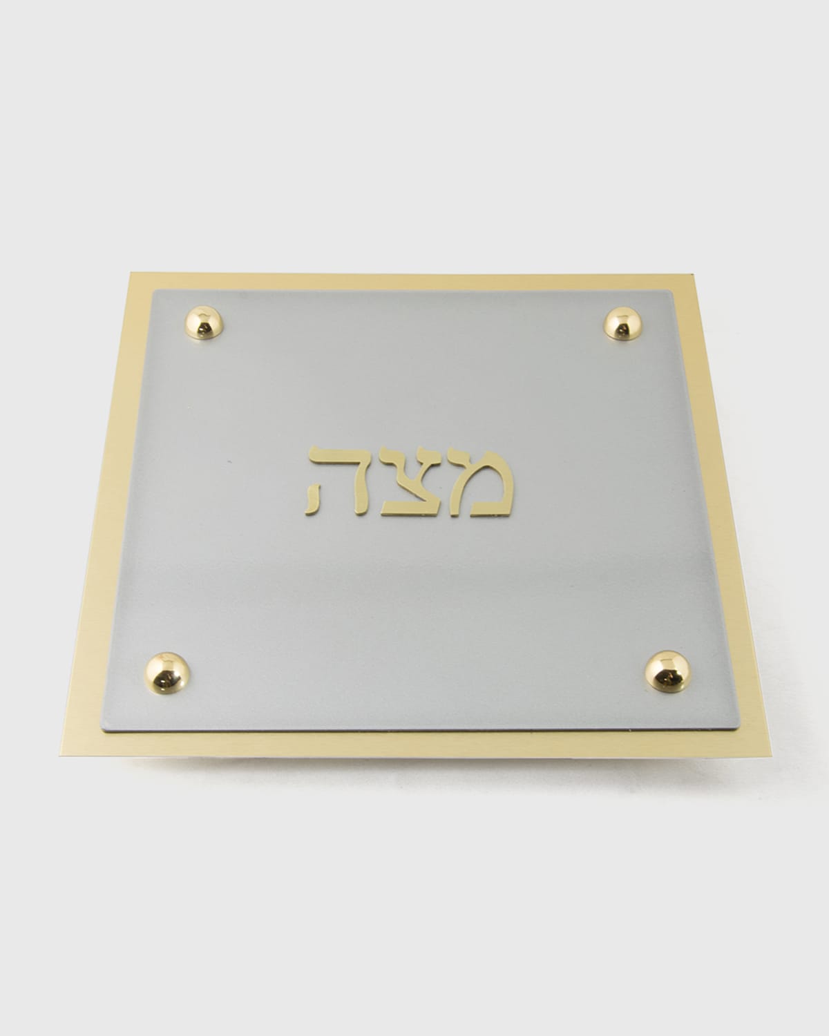 Joy Stember Metal Arts Studio Matzah Platter In Aluminium