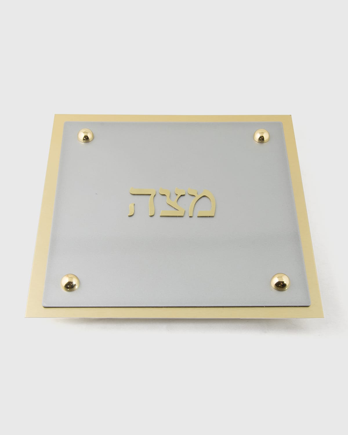 Shop Joy Stember Metal Arts Studio Matzah Platter In Aluminium