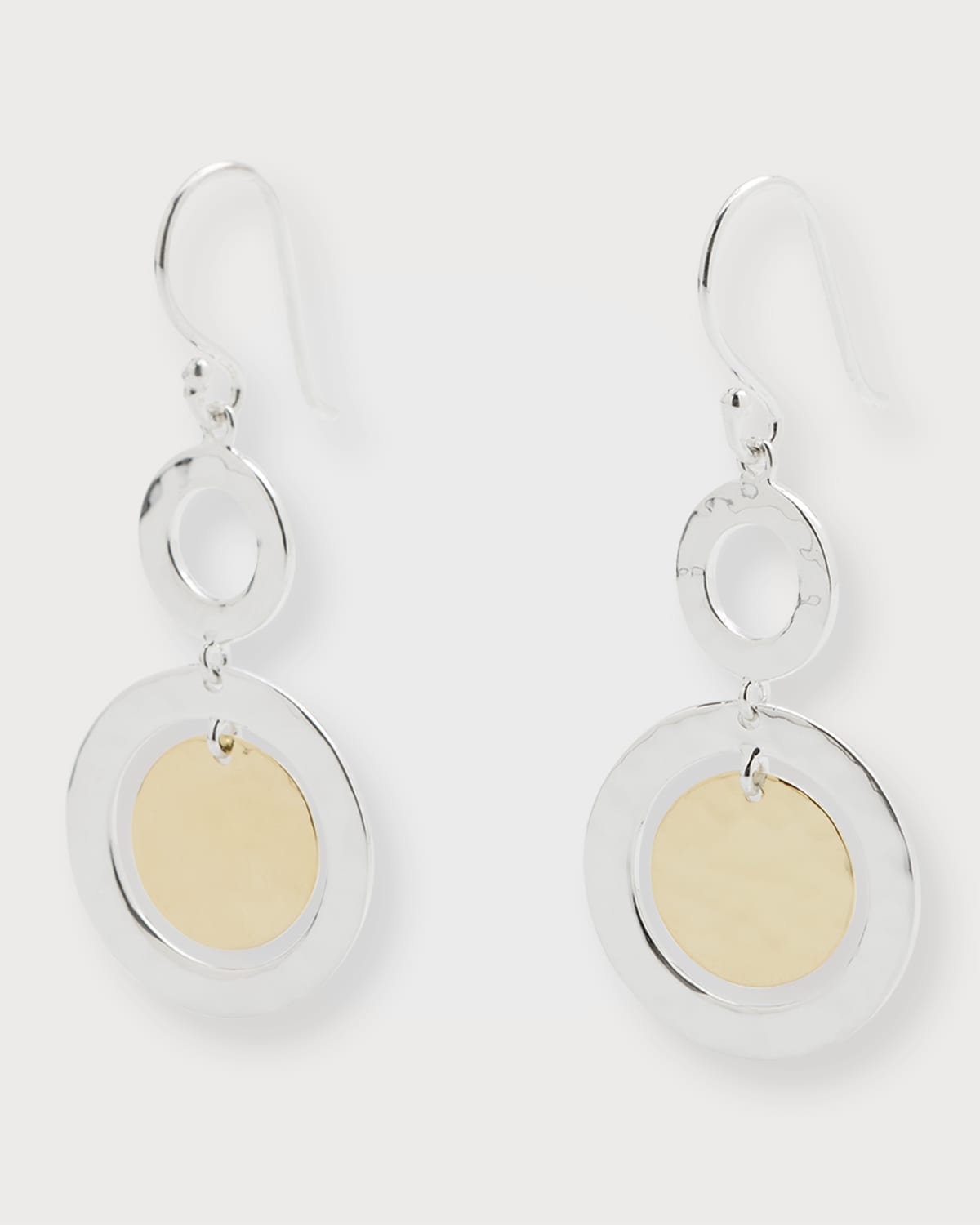 Ippolita Small Classico Snowman Earrings In Chimera Two-tone