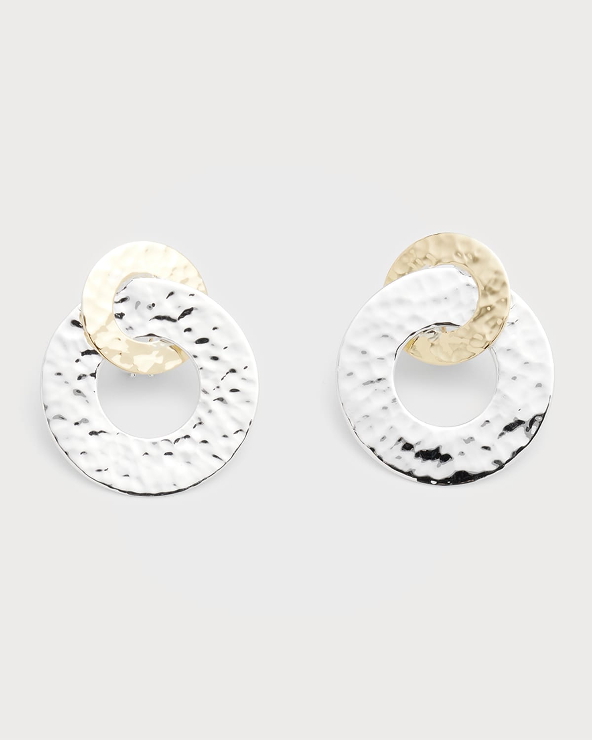 Ippolita Classico Interlocking Open Disc Earrings In Chimera Two-tone