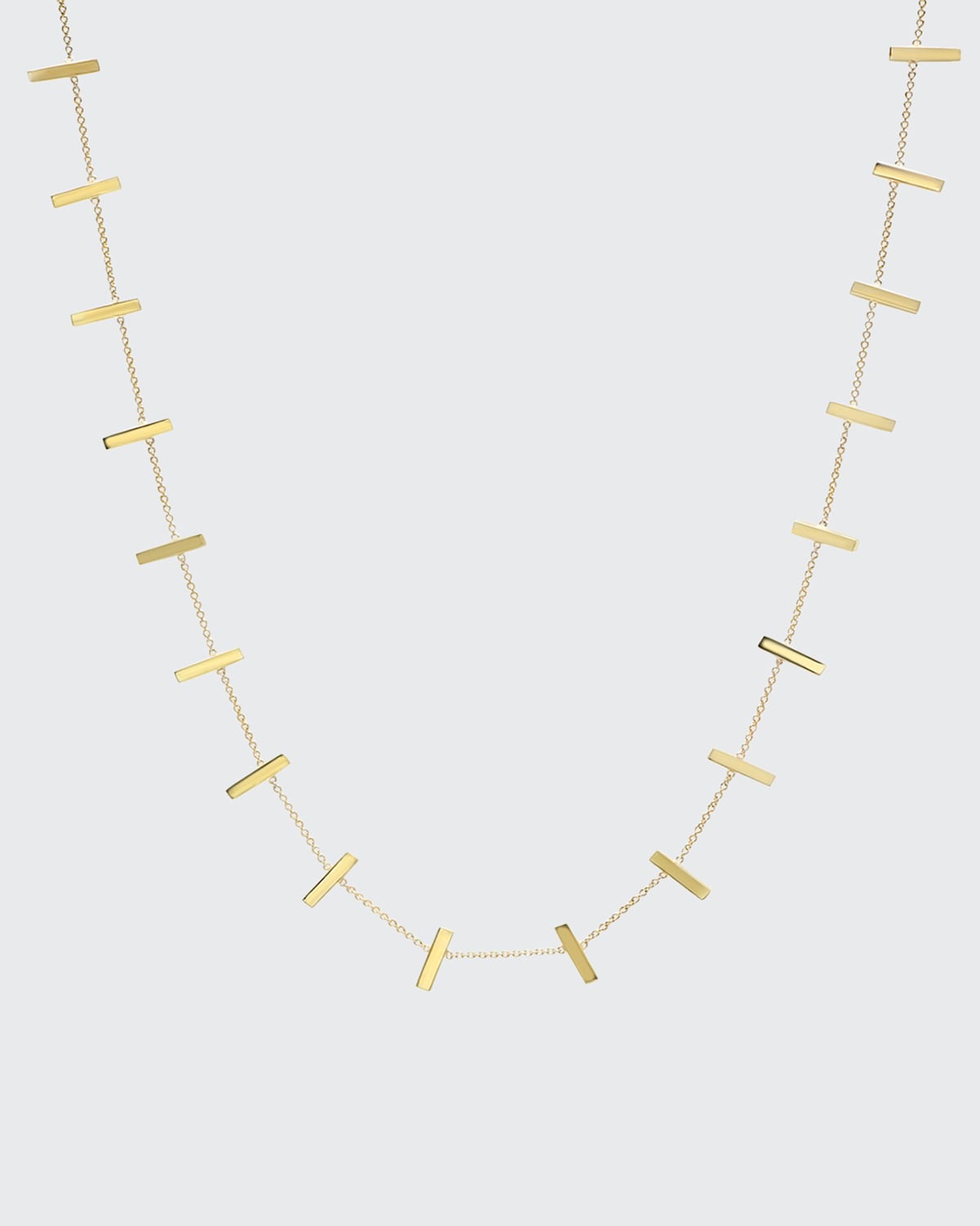 Jennifer Meyer Cross Bar Necklace in Yellow Gold