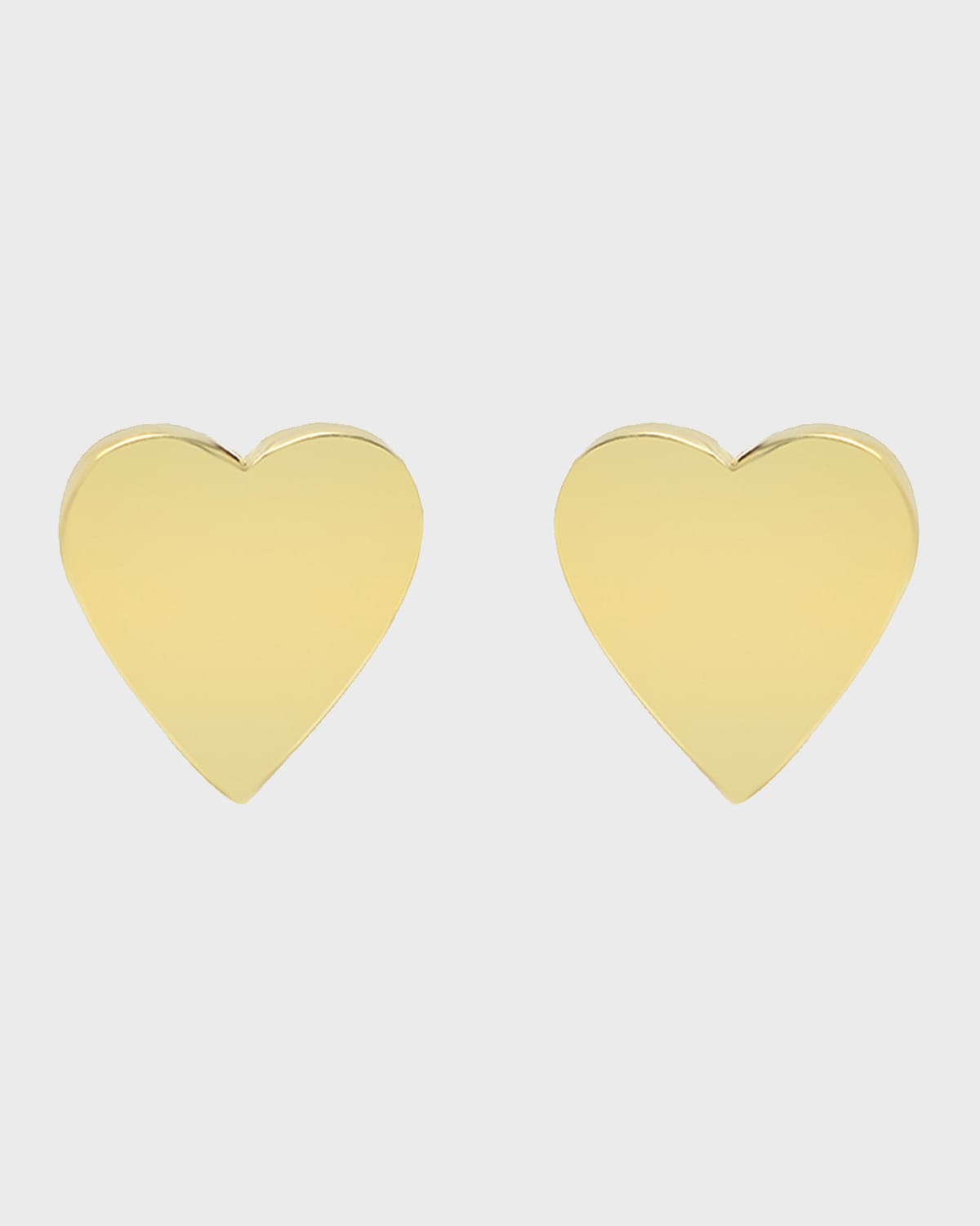 Jennifer Meyer 18k Plain Heart Stud Earrings