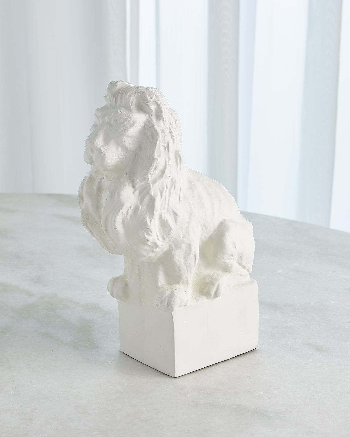 Shop William D Scott Lion Sculpture In Matte White