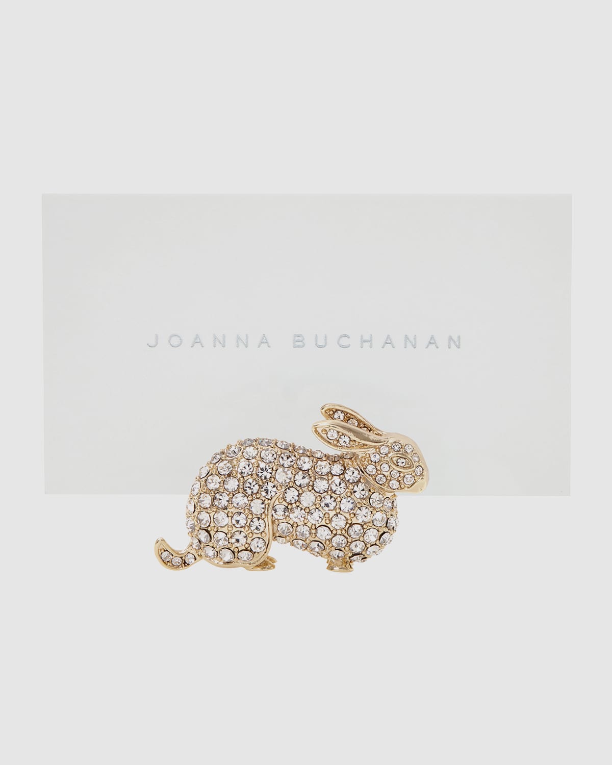Joanna Buchanan Bunny Placecard Holders, Set Of 2 In Gold