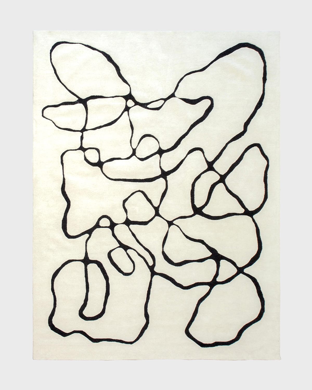 WILLIAM D SCOTT SQUIGGLE HAND-TUFTED RUG, 8' X 10' 