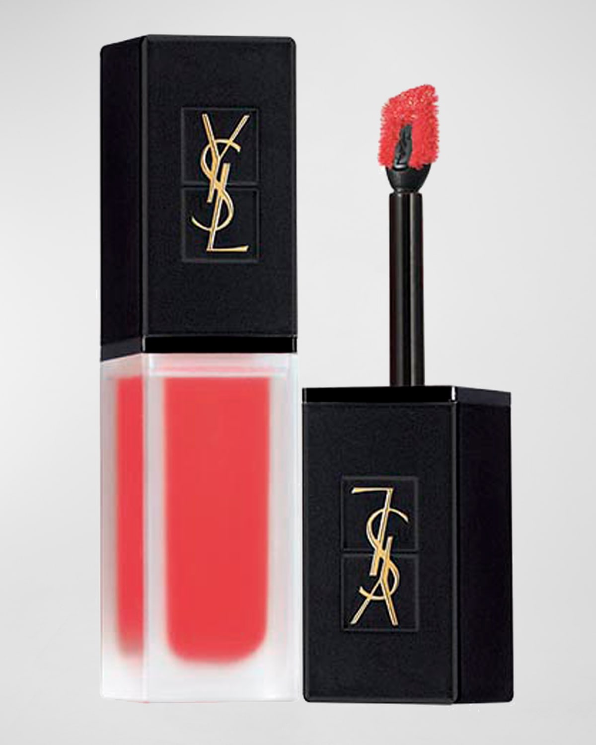 Shop Saint Laurent Tatouage Couture Velvet Cream Liquid Lipstick In 202 Coral Symbol