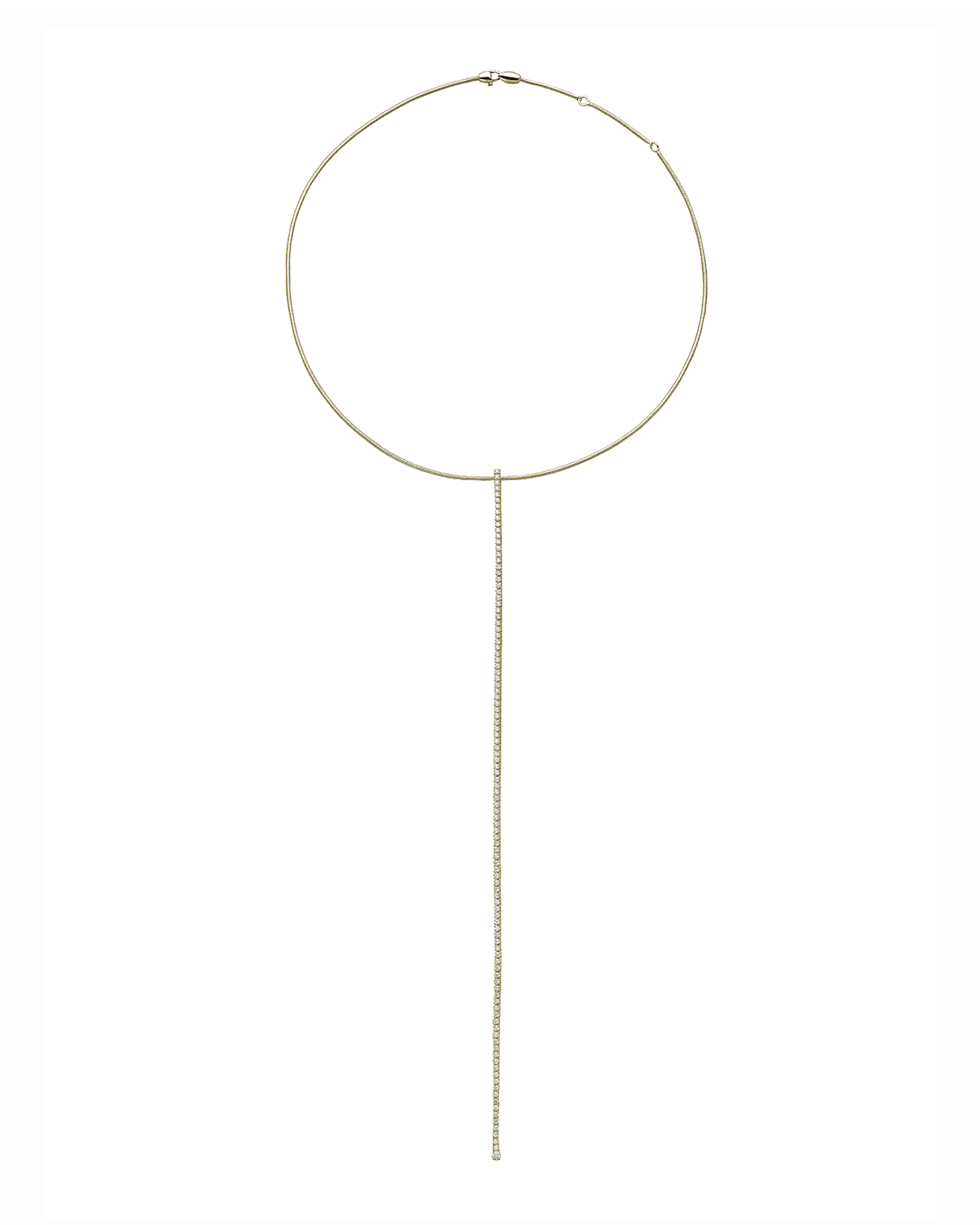 Mattia Cielo Rugiada 18k Gold Long Diamond Y-Necklace
