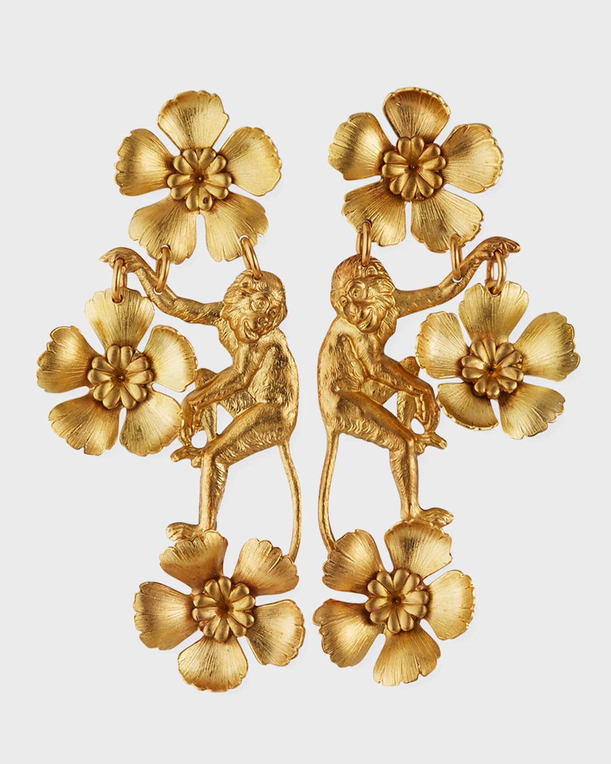 Vervet Earrings, Gold
