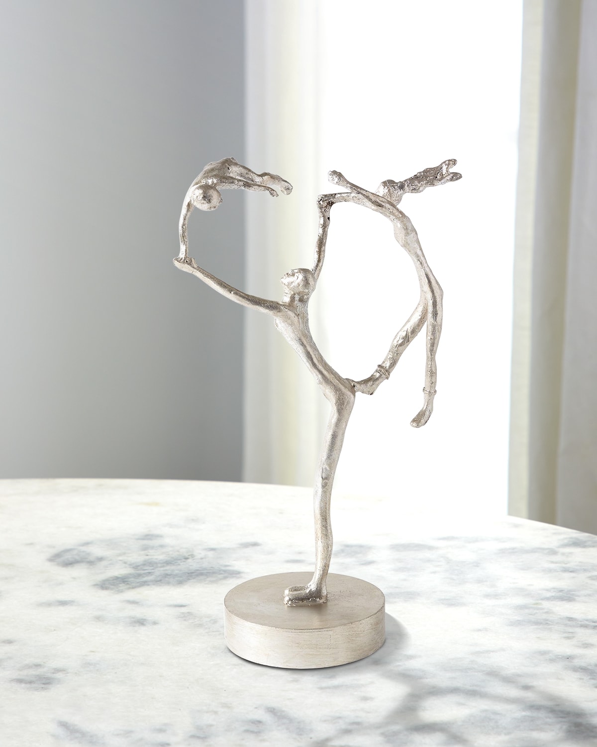 William D Scott Recess Sculpture In Silver Leaf
