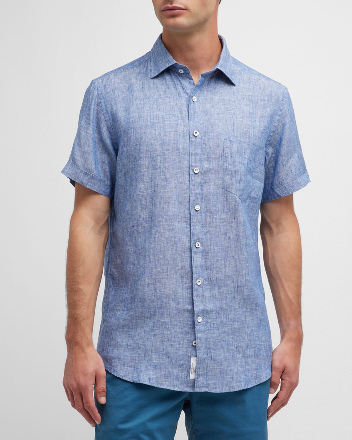 Men's Ellerslie Solid Linen Sport Shirt