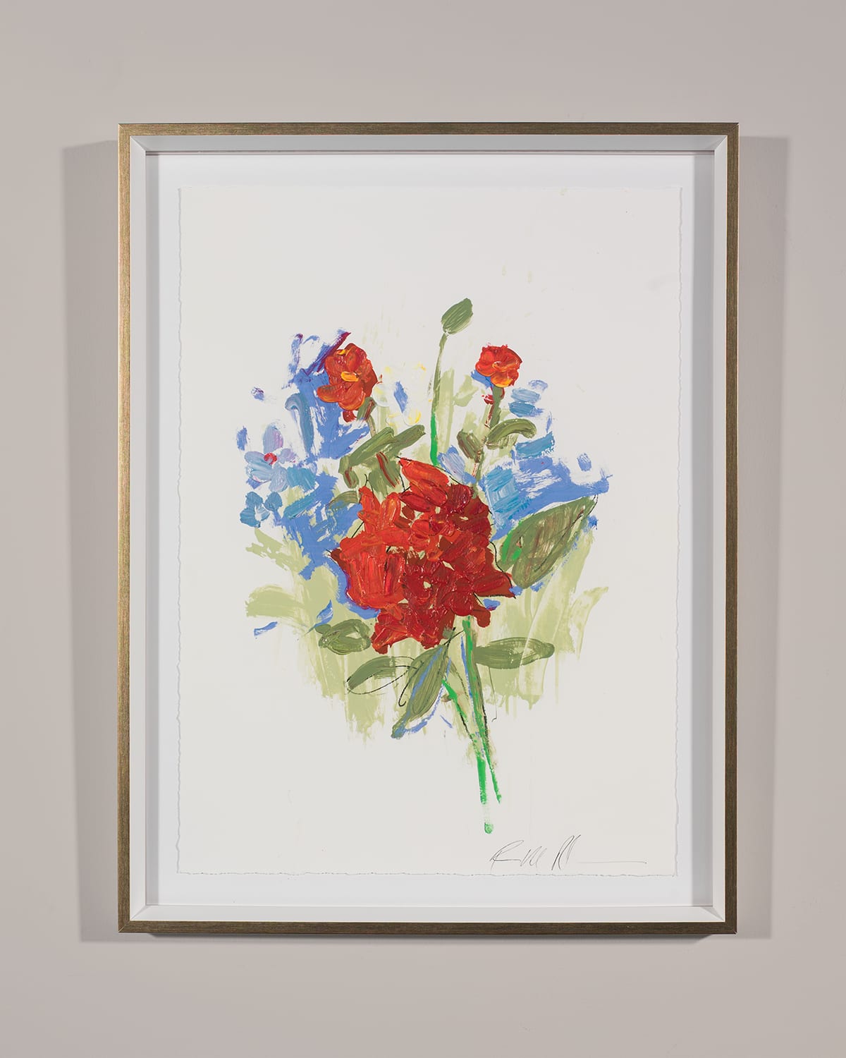Shop Rfa Fine Art White Glove Series - Roses Print Art By Robert Robinson In Multi