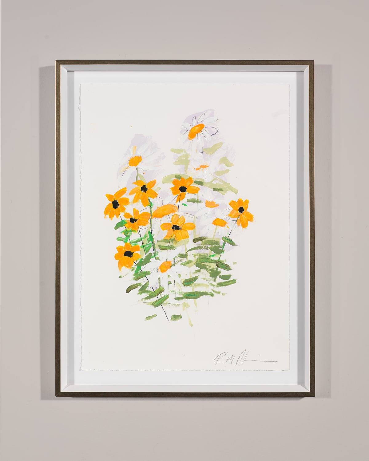 Rfa Fine Art White Glove Series - Susan & Daisy Print Art By Robert Robinson In Multi