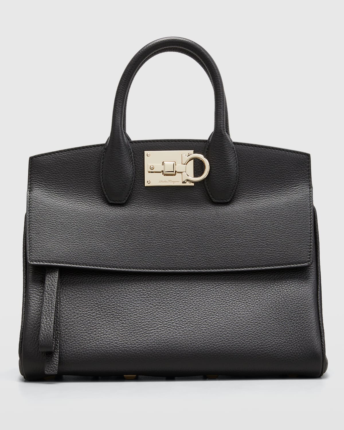 FERRAGAMO STUDIO BAG SMALL LEATHER SATCHEL 