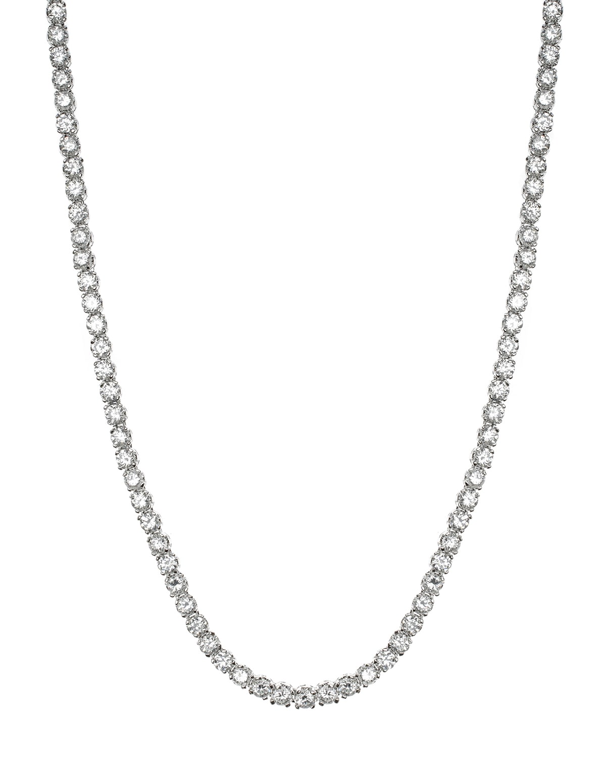 Golconda by Kenneth Jay Lane Classic Cubic Zirconia Tennis Necklace, 30tcw