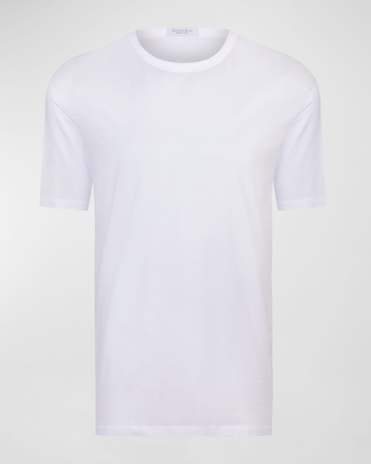 Men's Solid Cotton Crewneck T-Shirt