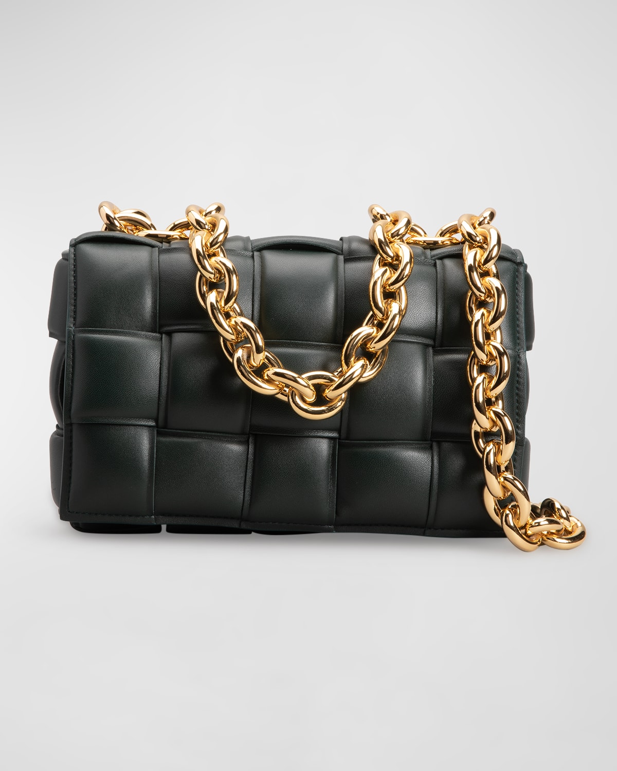 Bottega Veneta Chain Cassette Padded Intrecciato Crossbody Bag In 3014 ...