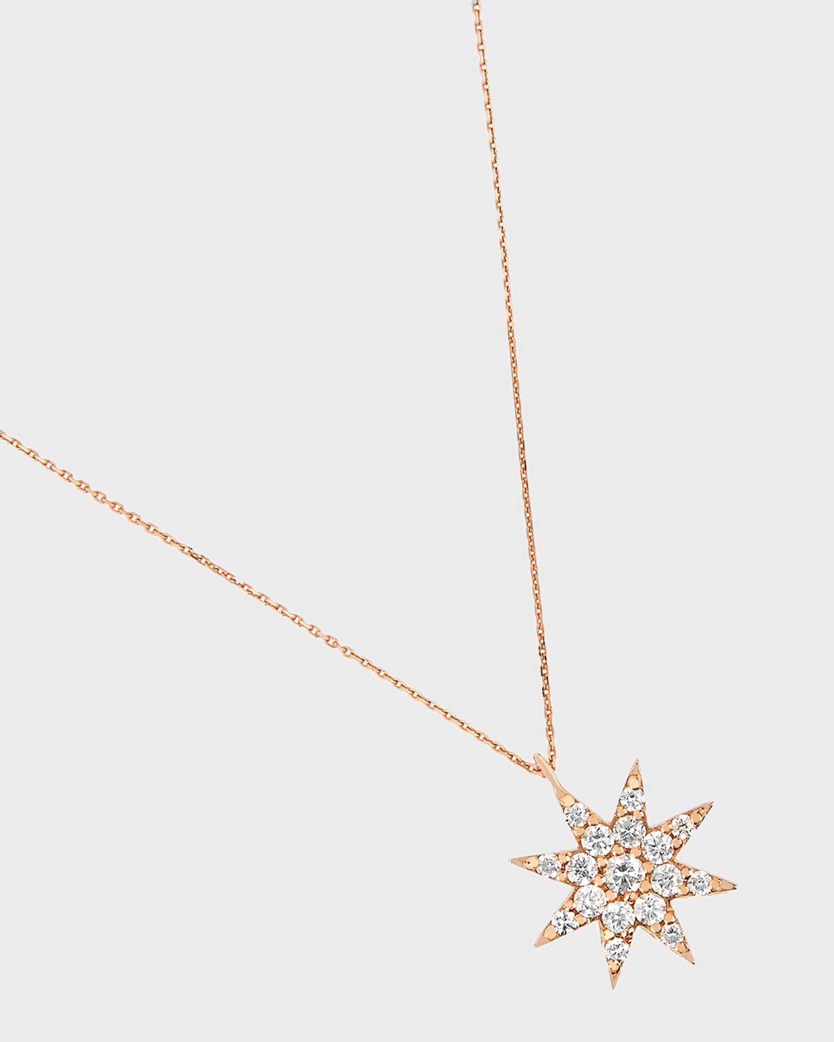 Venus Star 14k Medium Diamond Pendant Necklace