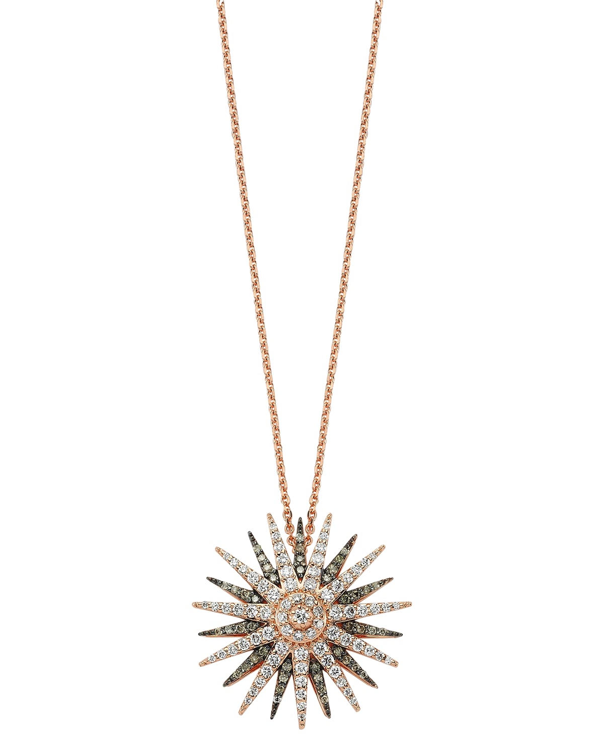 Jardin Star 14k Multi-Diamond Pendant Necklace