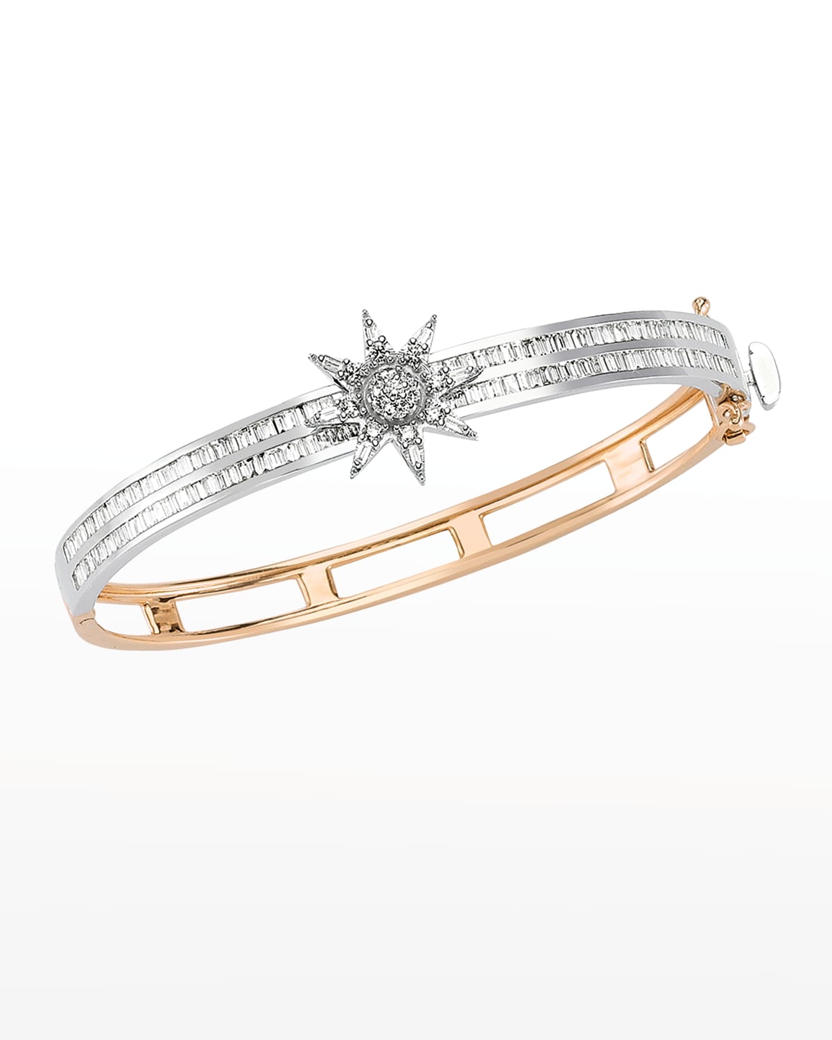 Venus Star 14k Diamond Hinge Bracelet