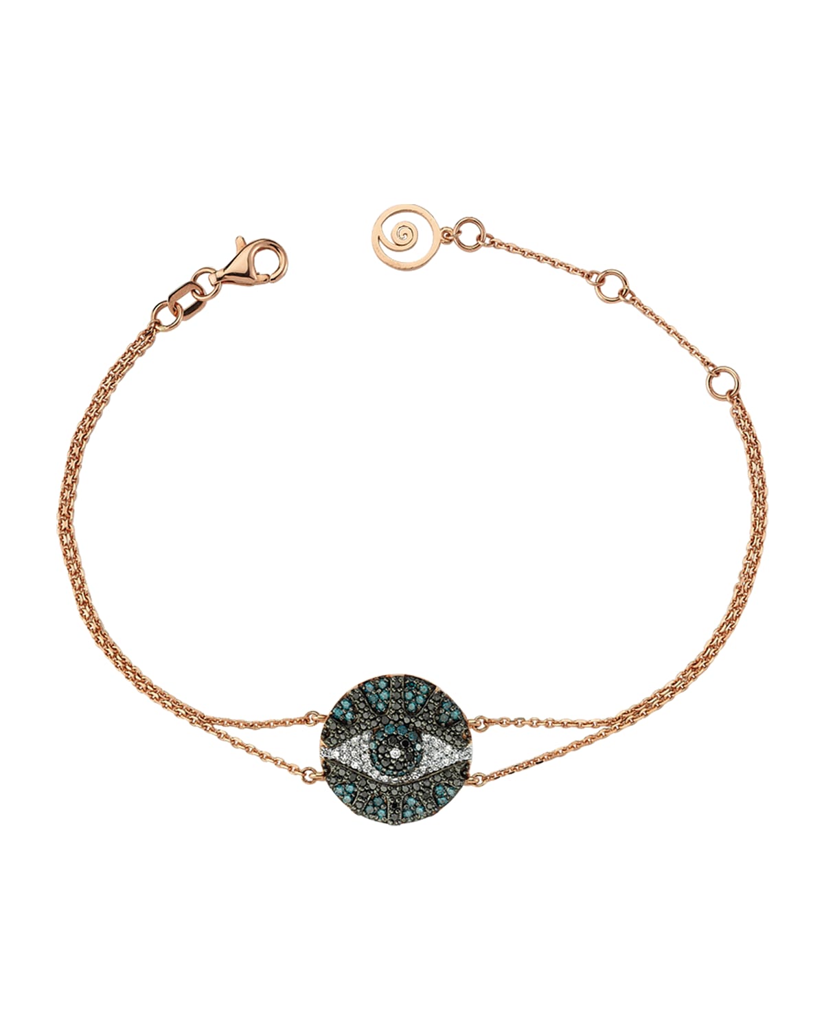 BeeGoddess Eye Light Multi-Diamond Chain Bracelet