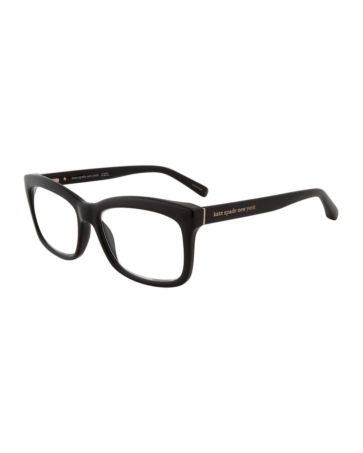 Shop Kate Spade Dollie Rectangle Readers In Black