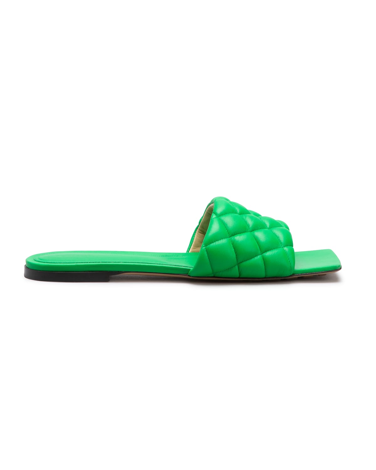 Bottega Veneta Padded Stretch Flat Sandals In Parakeet