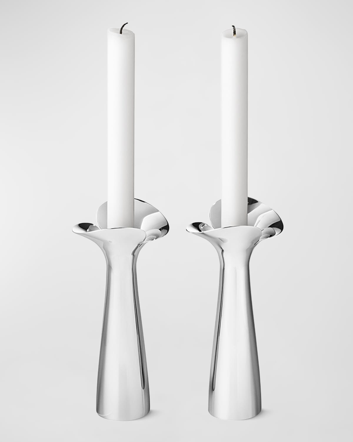 Georg Jensen Bloom Botanica Candleholders In Silver