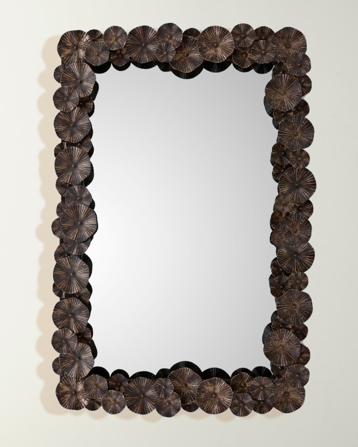 William D. Scott For Global Views Zoe Mirror In Brown