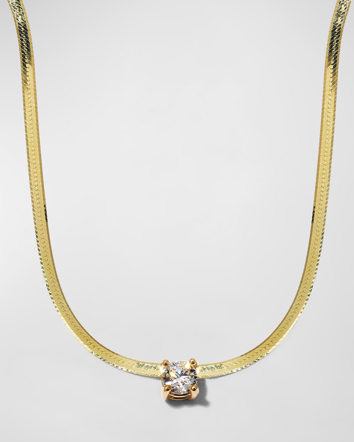 Lana 14k Solo Diamond Liquid Gold Necklace
