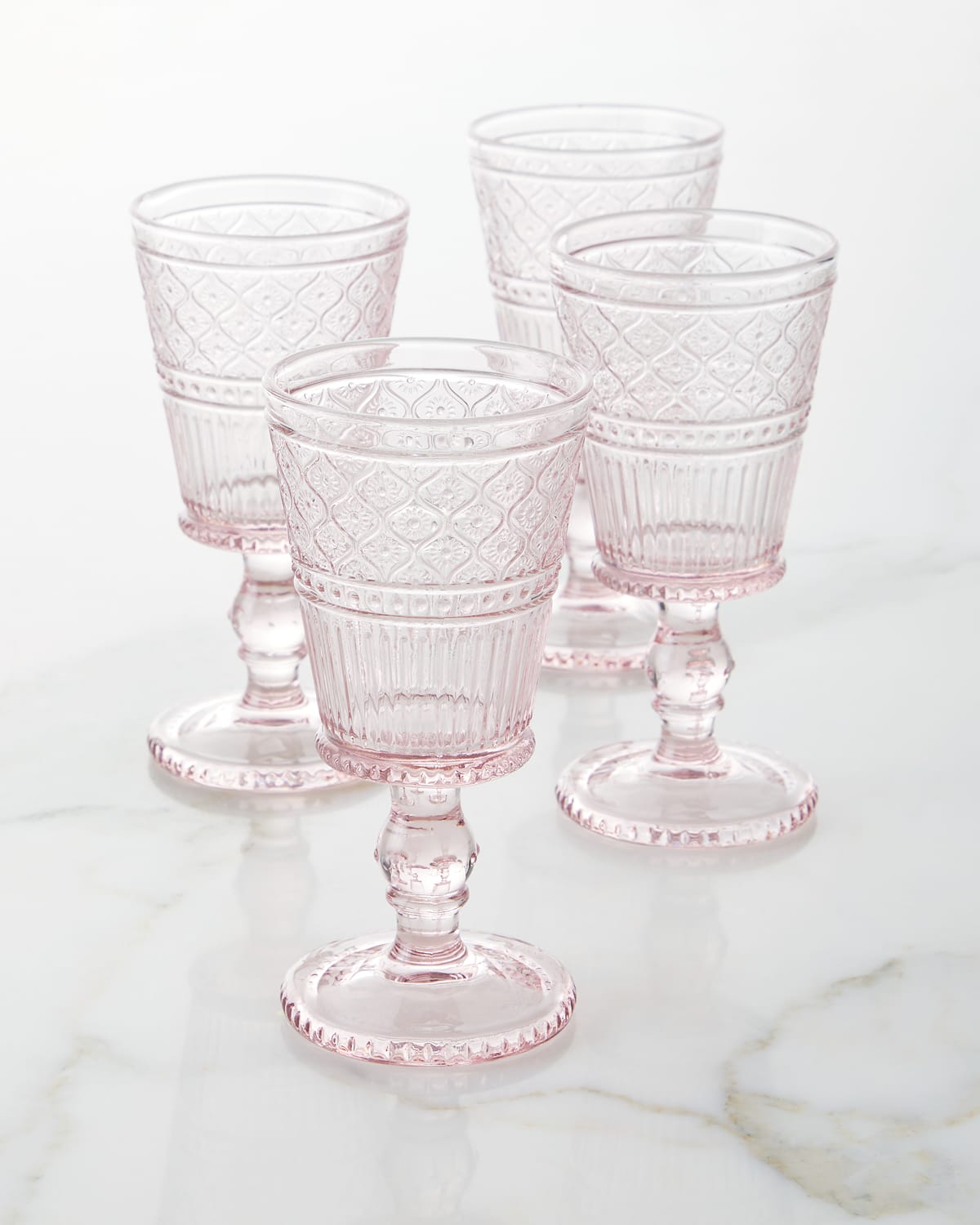 Pink Claro Goblets, Set of 4