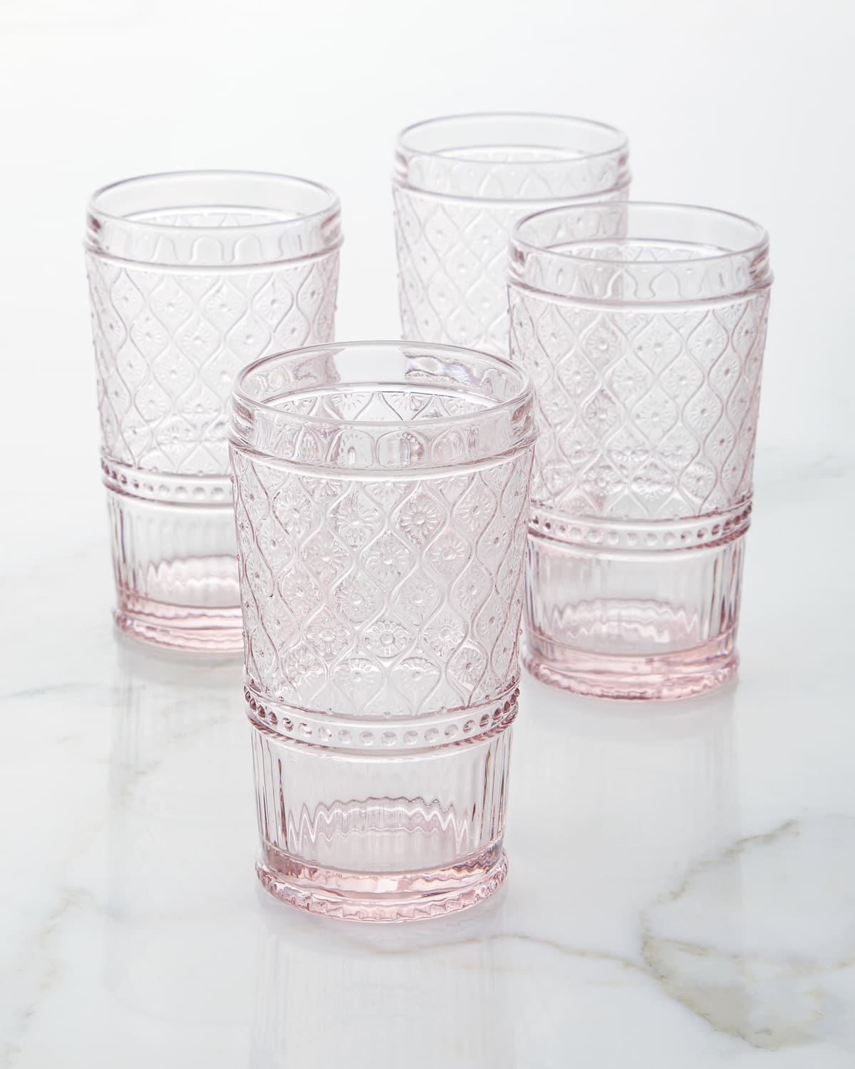 Shop Godinger Pink Claro Highball Glasses, Set Of 4
