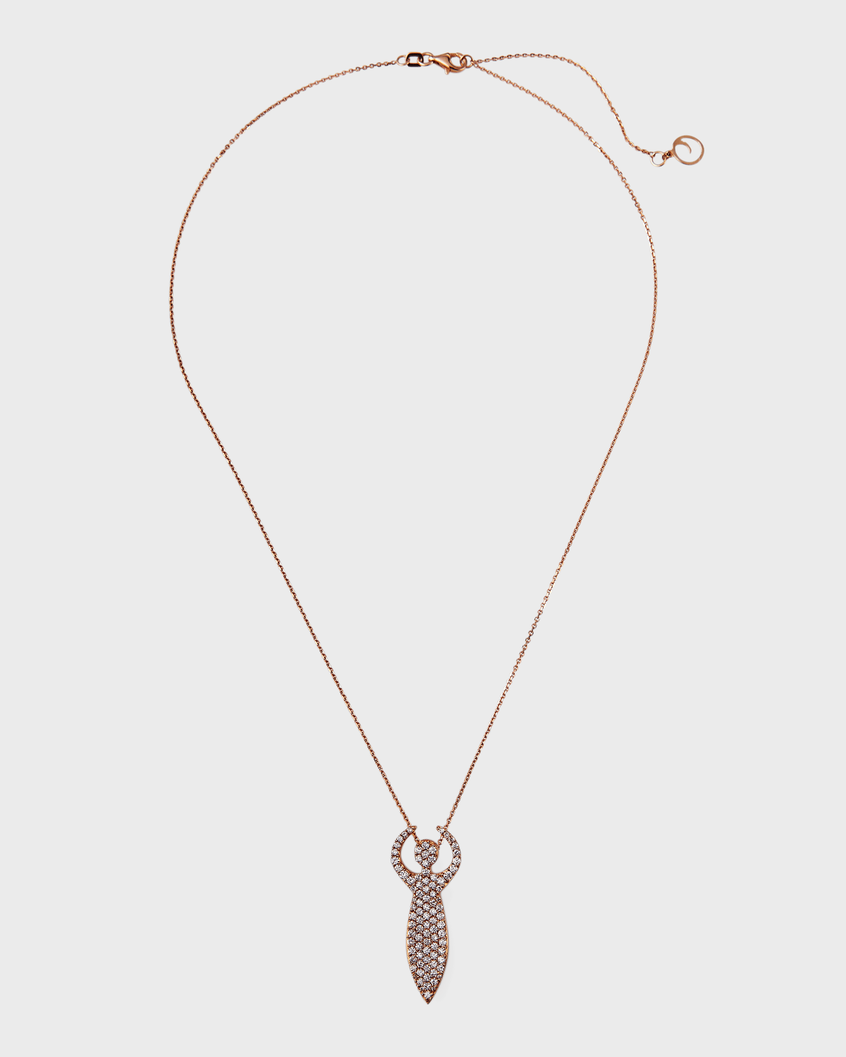 14k White Gold Diamond Artemis Necklace